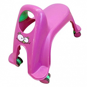 Детская фиолетовая каталка Smiley Neon Whirlee (Toy Monster, RO-SNW-PG)